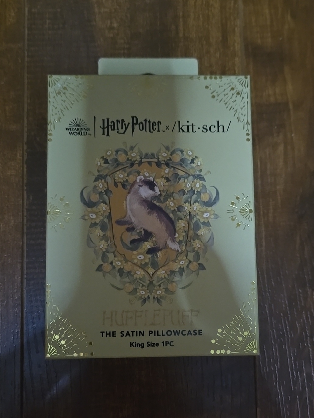 Warner Bros. Hufflepuff Satin Pillowcase - Yellow